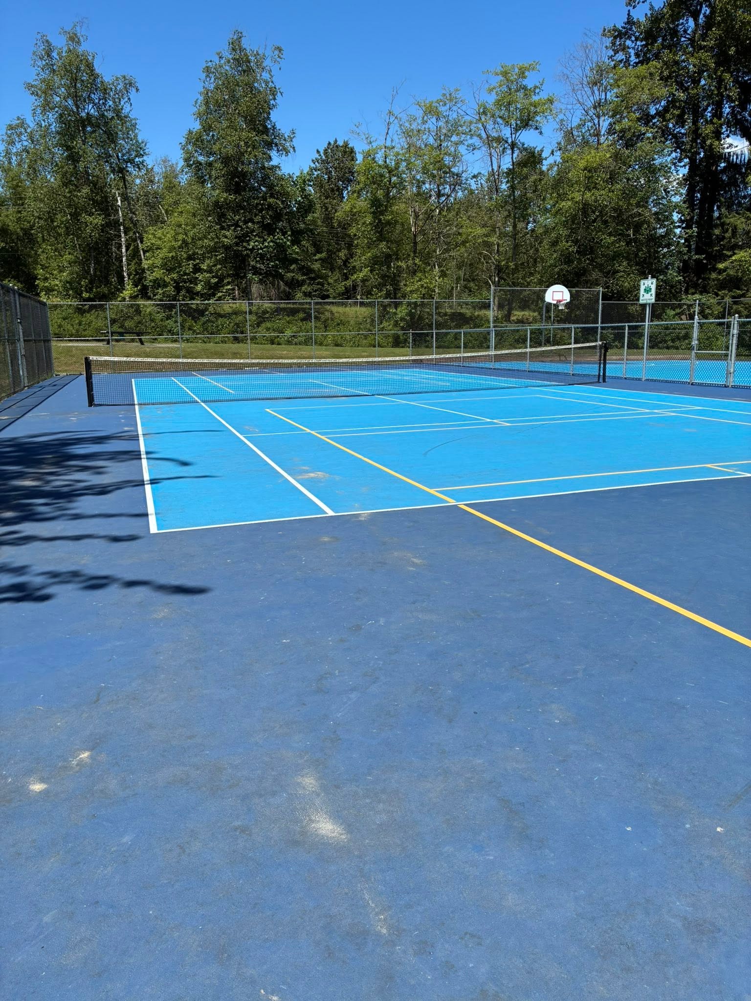 The new basketball courts